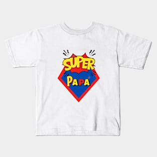 Súper DAD. Idea de regalo para papá en su día. Día del Padre Kids T-Shirt